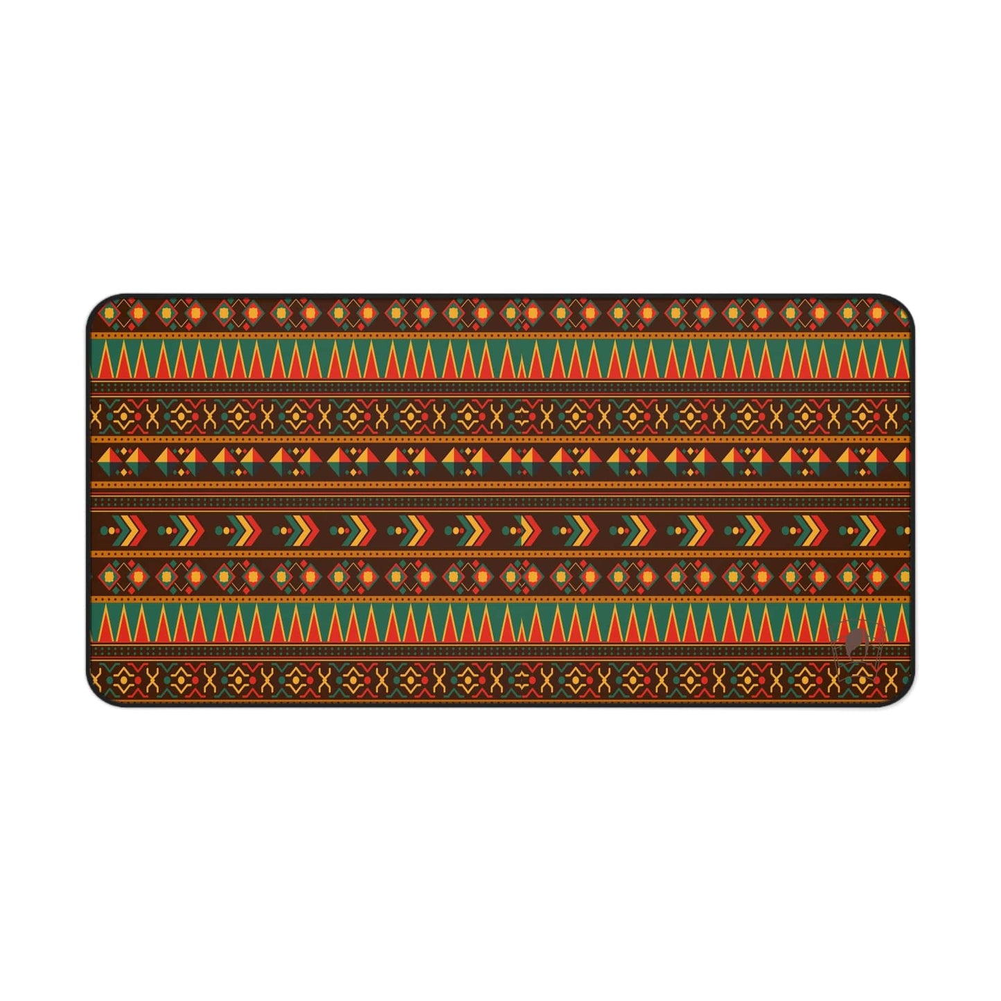 Sharp Rhythm African Print Desk Mat/Mousepad, Ankara Office Décor