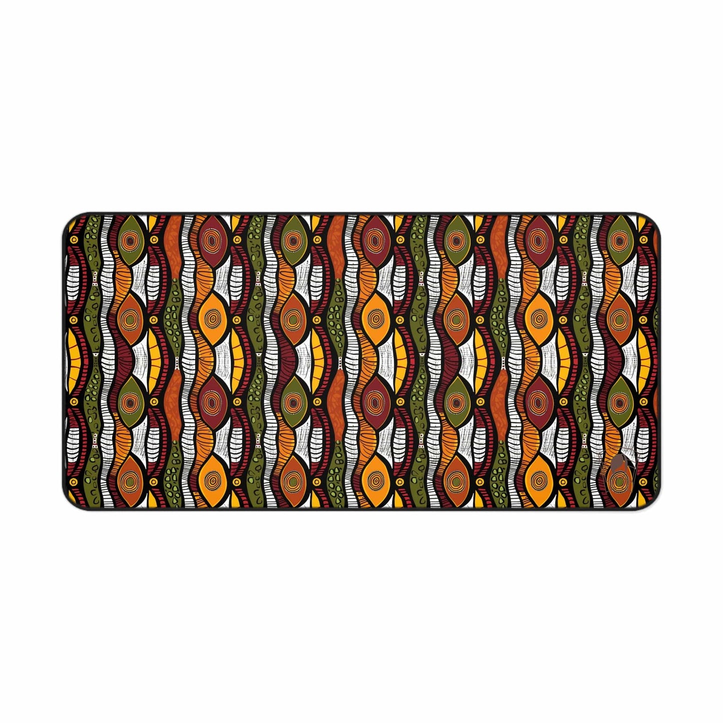 Rhythmic Rhythm African Print Desk Mat/Mousepad, Ankara Office Décor