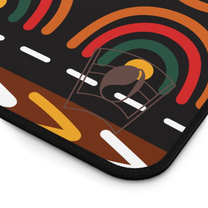 Tribal Rhythm African Print Desk Mat/Mousepad, Ankara Office Décor