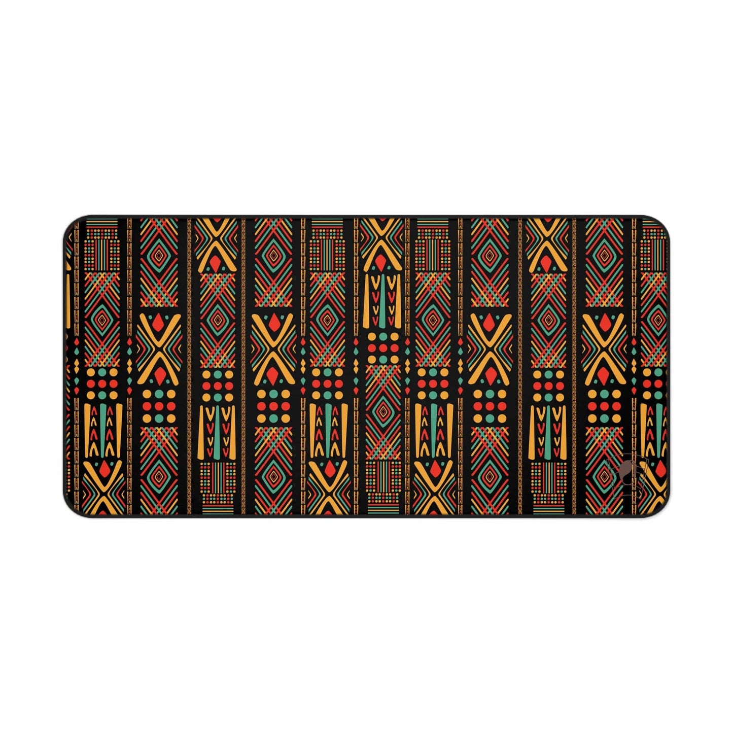 Tapestry of Illusions African Print Desk Mat/Mousepad, Ankara Office Décor