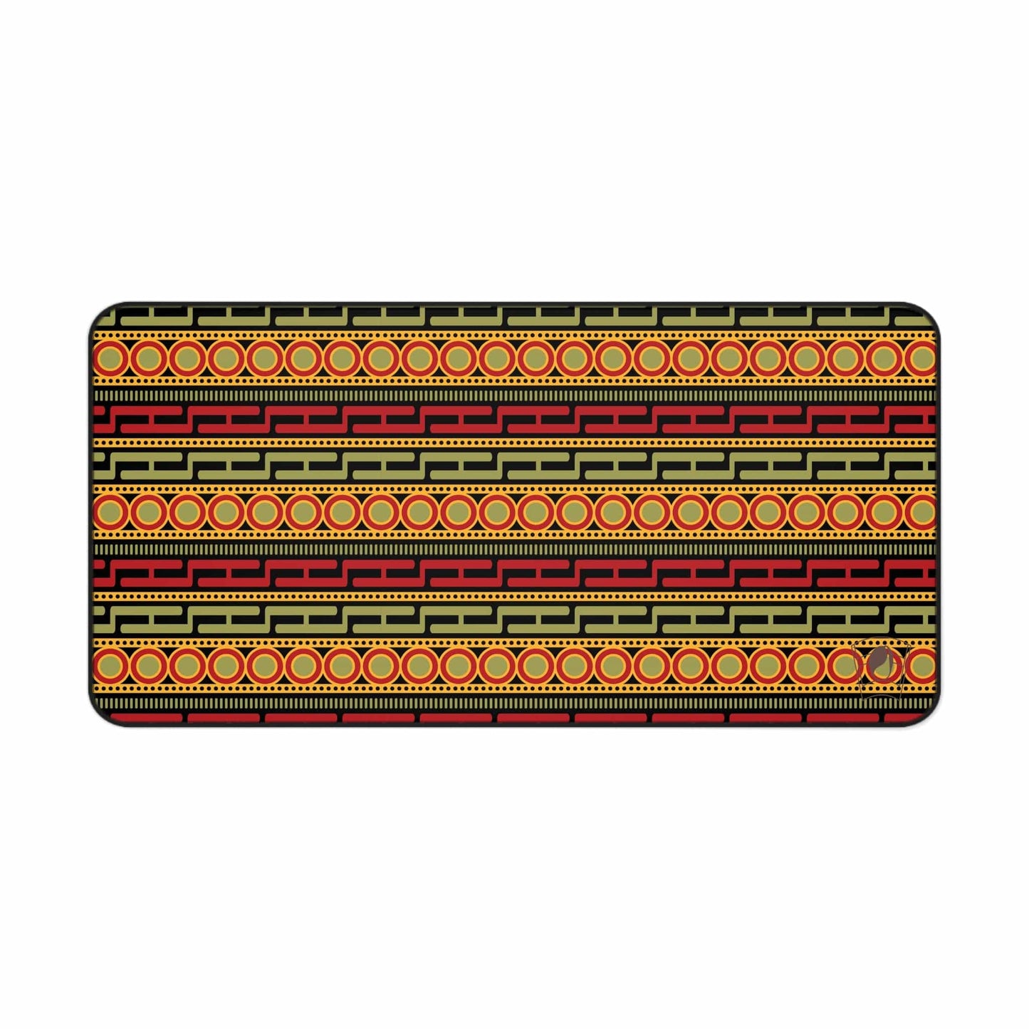 Ancient Tapestry African Print Desk Mat/Mousepad, Ankara Office Décor