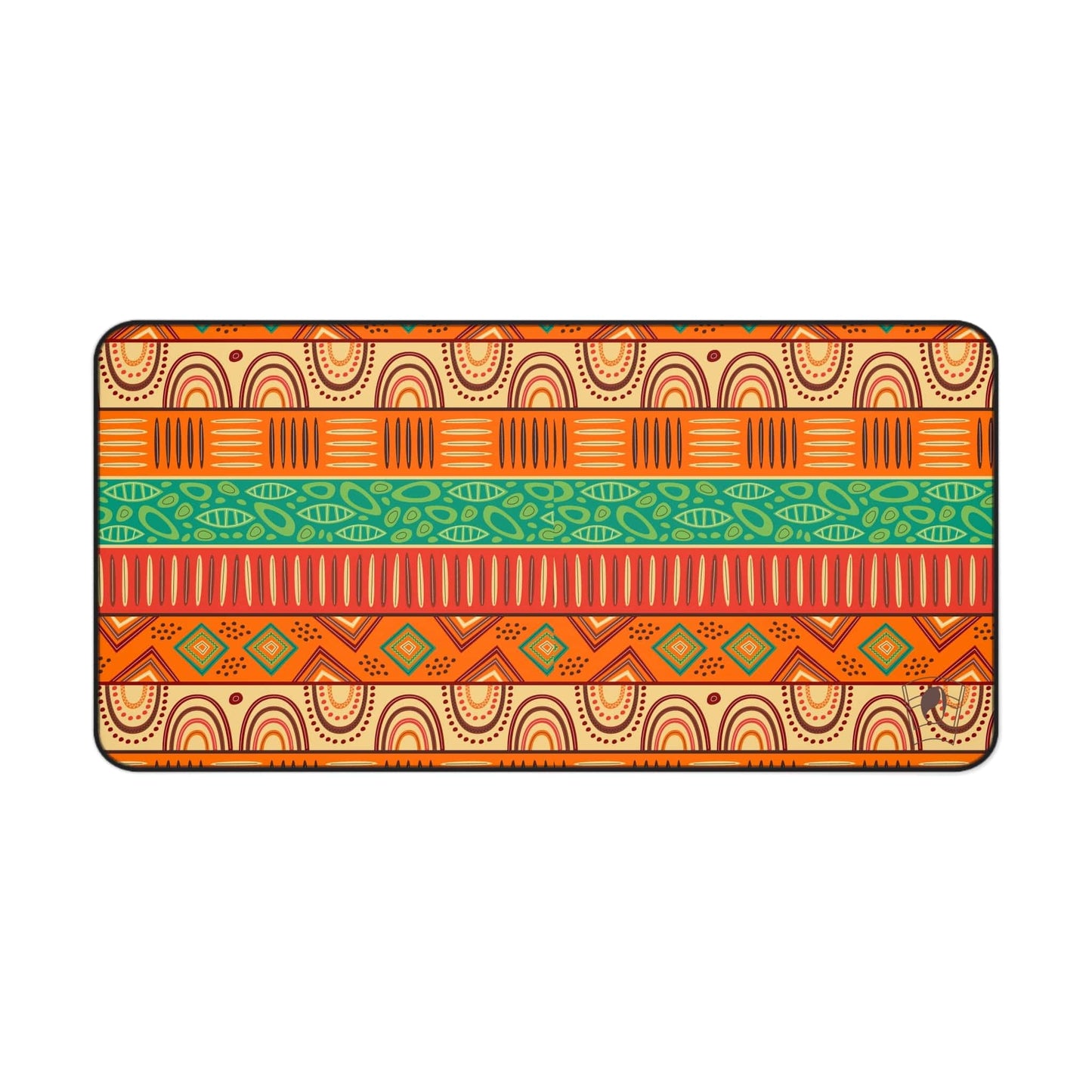 Diamond Magic African Print Desk Mat/Mousepad, Ankara Office Décor