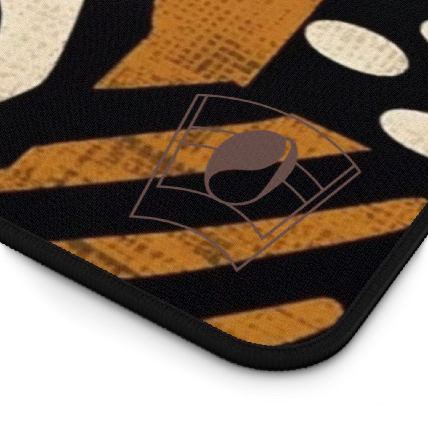 Meta Eye African Print Desk Mat/Mousepad, Mud Cloth Office Décor