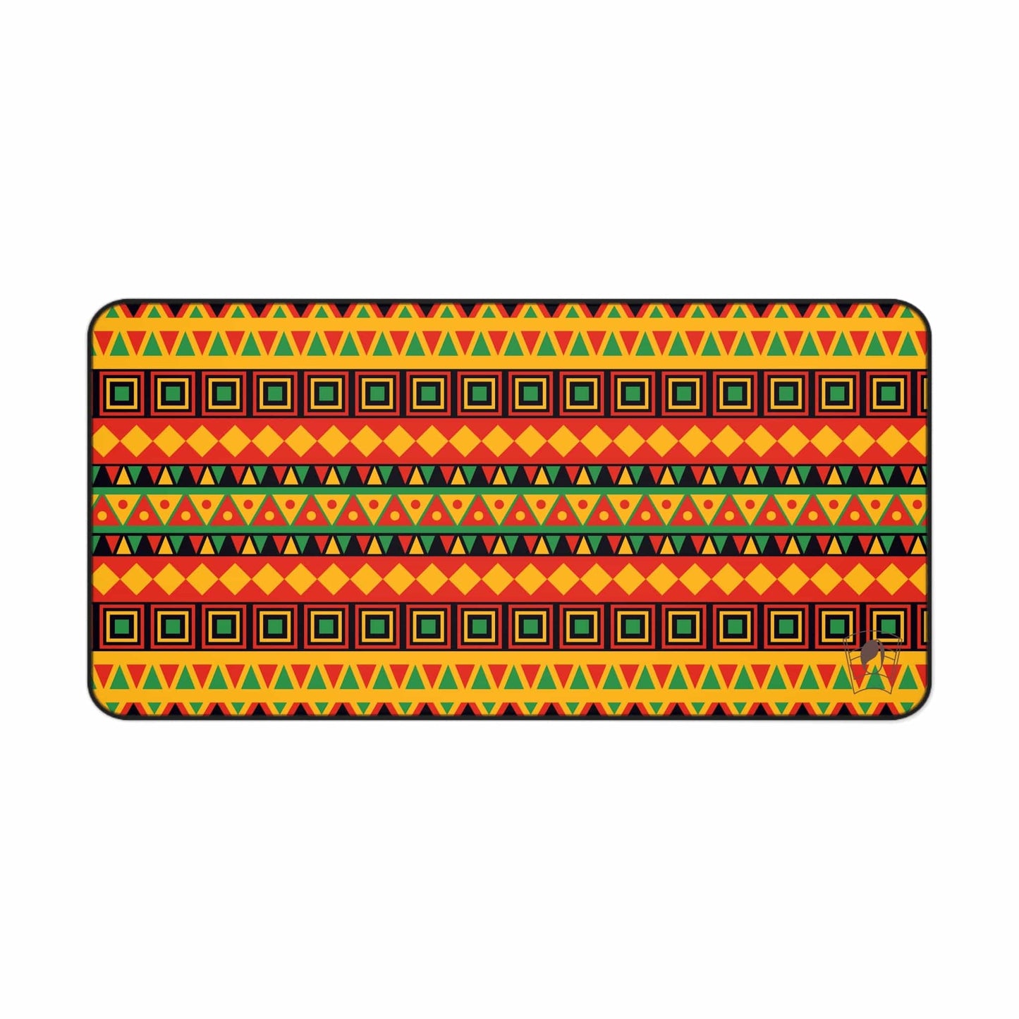 Jewel Tapestry African Print Desk Mat/Mousepad, Ankara Office Décor