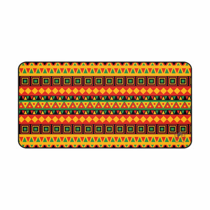 Jewel Tapestry African Print Desk Mat/Mousepad, Ankara Office Décor